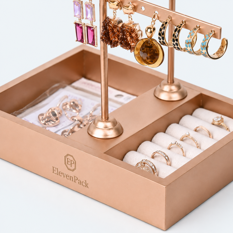 Metal Earring Display Stand for Counter Style C - material or structure detail - JD-BM-06-P5