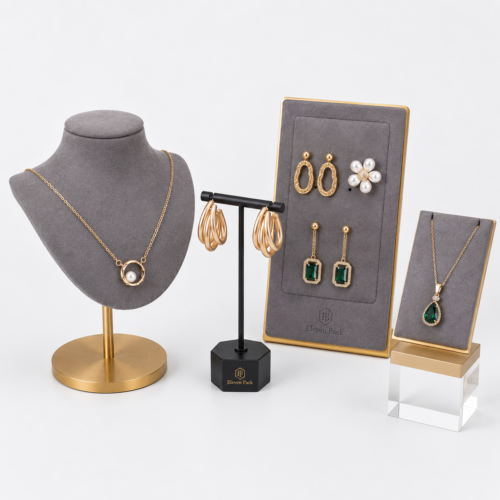 Metal Jewelry Display Solution - closed product view - JD-BM-06-P8