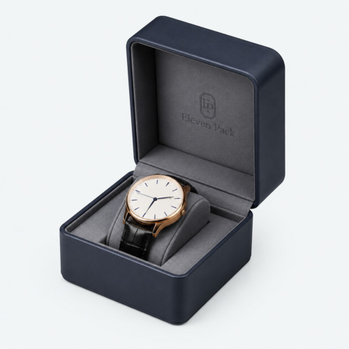 Leather Watch Storage and Display Box for Counter - open product view - JD-BT-02-P2