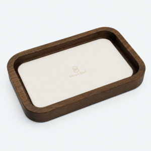 Walnut Velvet Jewelry Tray - open product view - JD-BT-05-P2