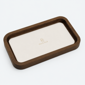 Walnut Velvet Jewelry Tray - closed product view - JD-BT-05-P2