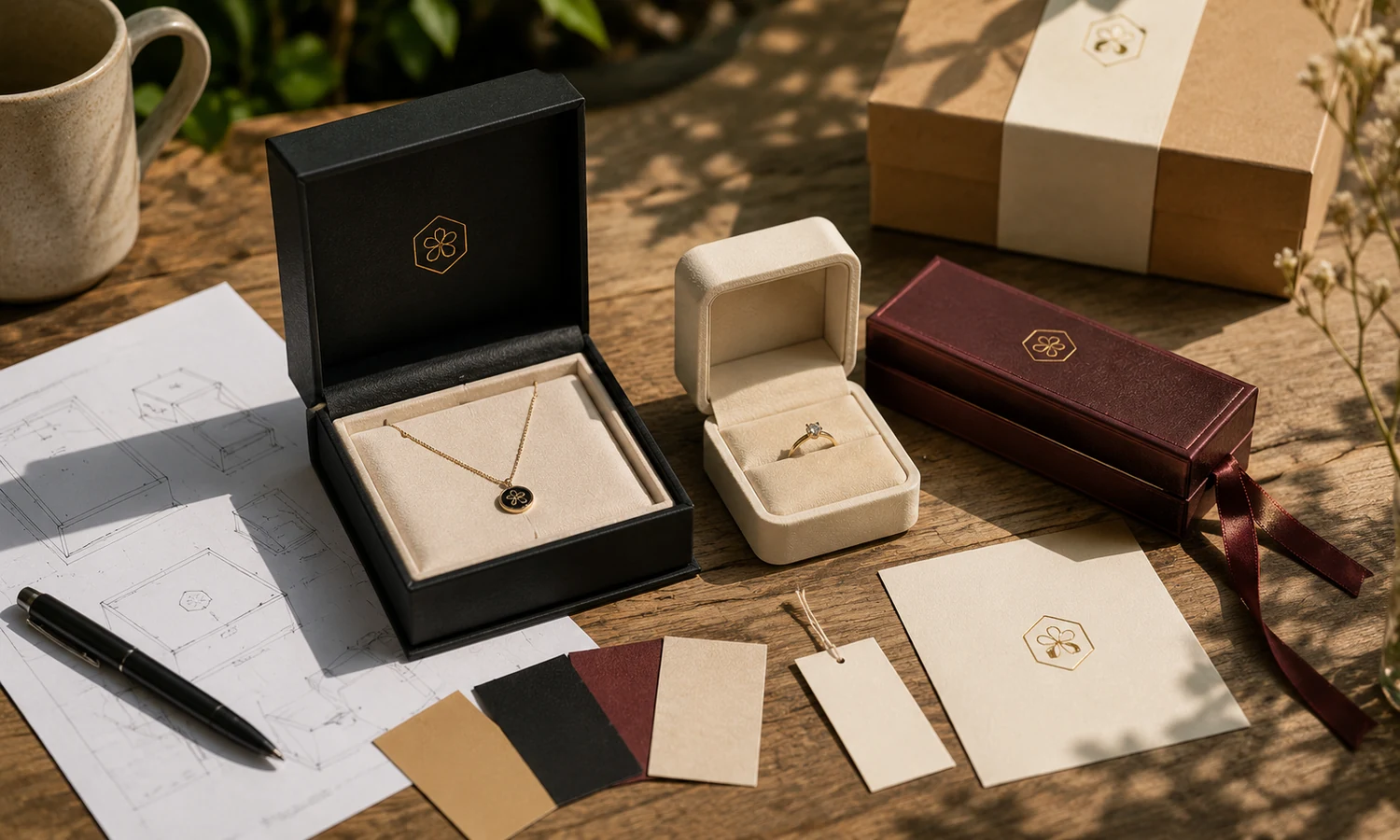 Checking the corner quality of a jewelry box sample