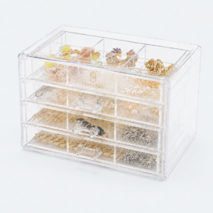 Acrylic Jewelry Organizer Box - closed product view - JO-01-P10