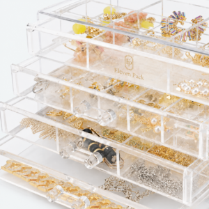 Acrylic Jewelry Organizer Box - material or structure detail - JO-01-P10