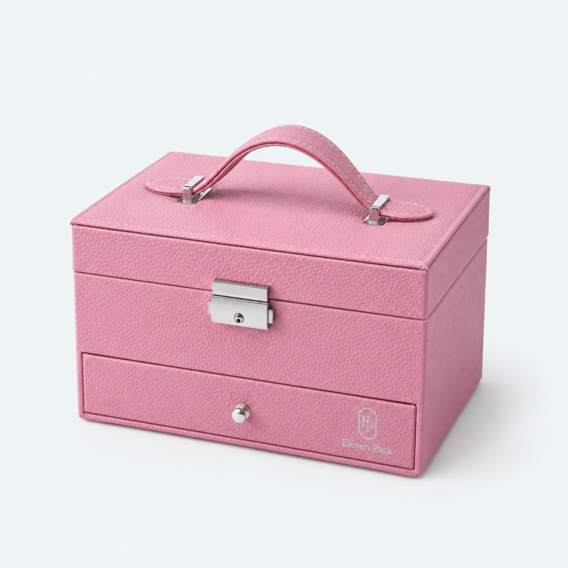 Acrylic Jewelry Organizer Box for Organized - closed product view - JO-01-P11