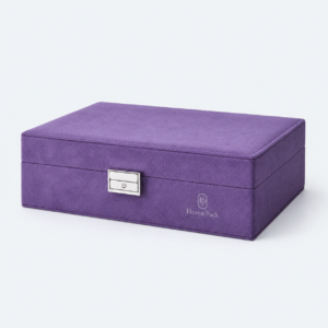 Microfiber Jewelry Organizer Box for Organized - material or structure detail - JO-01-P19