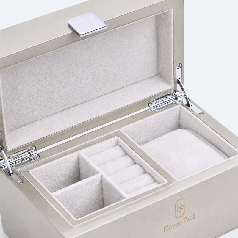 Lockable Jewelry Organizer Box - material or structure detail - JO-01-P21 Lockable Jewelry Organizer Box - material or structure detail - JO-01-P21