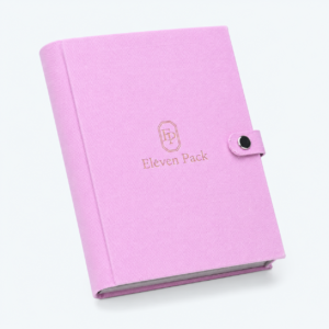 Leather Jewelry Organizer Box Book - material or structure detail - JO-01-P26