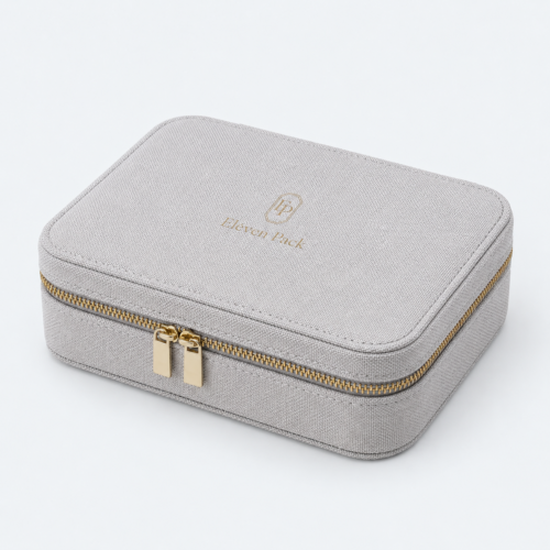 Fabric Jewelry Organizer Box - closed product view - JO-01-P28