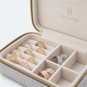 Fabric Jewelry Organizer Box - material or structure detail - JO-01-P28