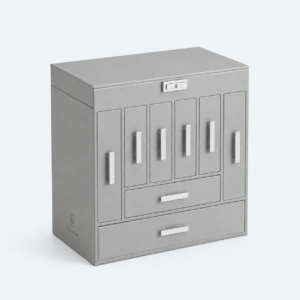 Multi-Layer Jewelry Organizer Box - closed product view - JO-01-P30