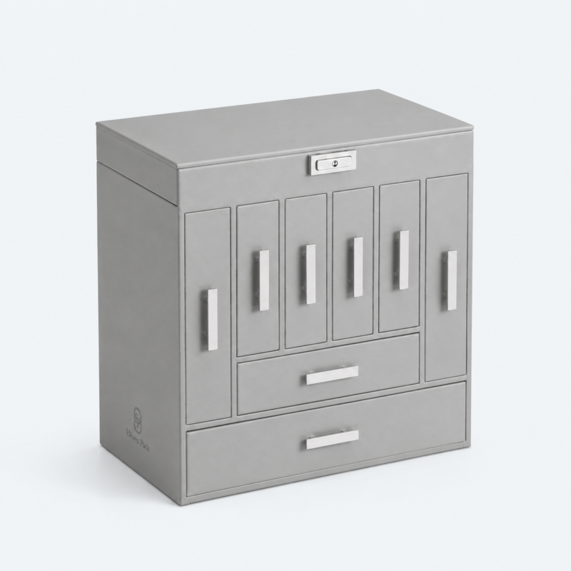 Multi-Layer Jewelry Organizer Box - closed product view - JO-01-P30
