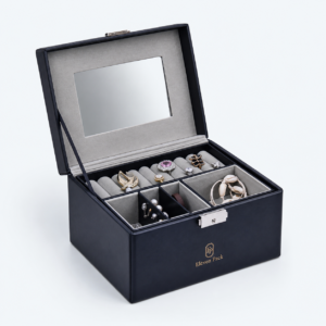Velvet Jewelry Tray Organized - open product view - JO-01-P34