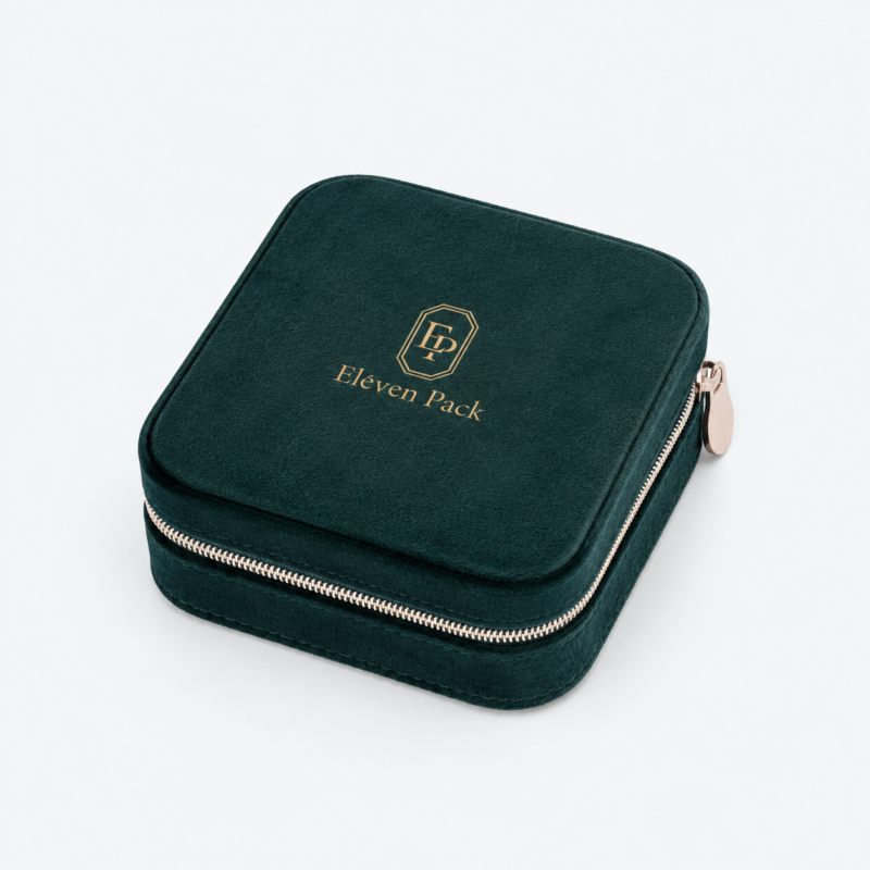 Velvet Jewelry Organizer Box - closed product view - JO-01-P36
