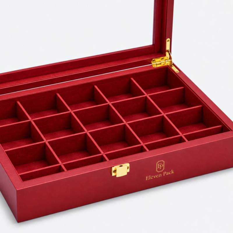 Multi-Compartment Custom Jewelry Tray - material or structure detail - JO-01-P37