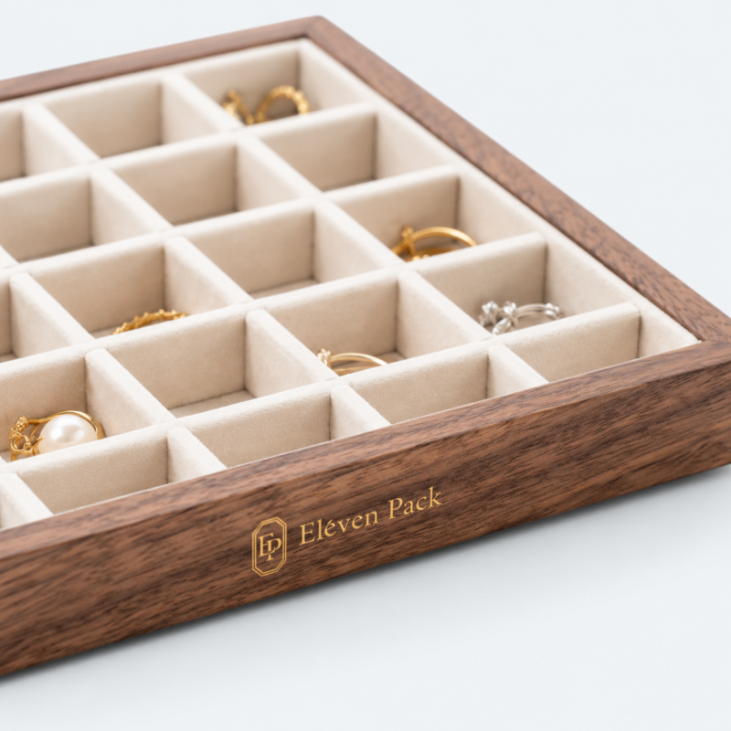 Wooden Jewelry Tray - material or structure detail - JO-01-P4 Wooden Jewelry Tray - material or structure detail - JO-01-P4