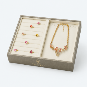 Personalized Protective Jewelry Tray - open product view - JO-01-P43 Personalized Protective Jewelry Tray - open product view - JO-01-P43