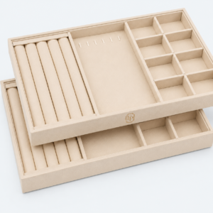 Multi-Compartment Luxury Jewelry Display Card - material or structure detail - JO-01-P46