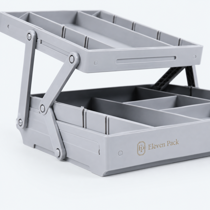 Gray Multi-Layer Large Custom Jewelry Tray - material or structure detail - JO-01-P47 Gray Multi-Layer Large Custom Jewelry Tray - material or structure detail - JO-01-P47