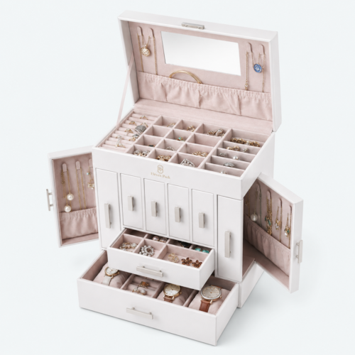 Pink Jewelry Display - open product view - JO-01-P51