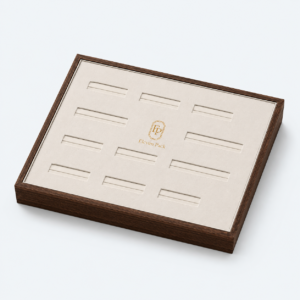 Peach Wood Handmade Jewelry Tray - closed product view - JO-01-P52
