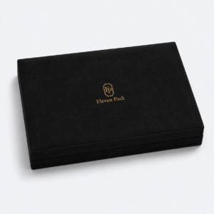 Black Velvet Jewelry Organizer Box - closed product view - JO-01-P56