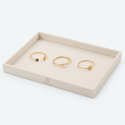 Stackable Ring Organizer Box - open product view - JO-01-P6