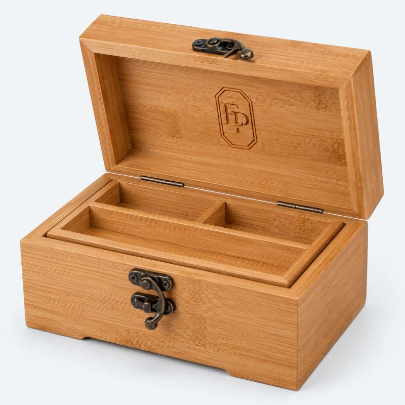 Bamboo Lockable With Lid Jewelry Organizer Box - material or structure detail - JO-01-P61 Bamboo Lockable With Lid Jewelry Organizer Box - material or structure detail - JO-01-P61