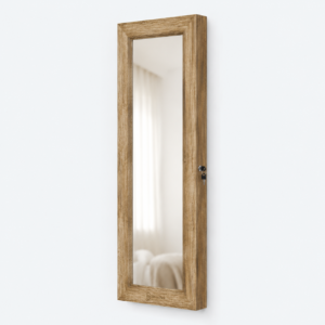 Mirrored Jewelry Storage Cabinet - closed product view - JO-01-P8