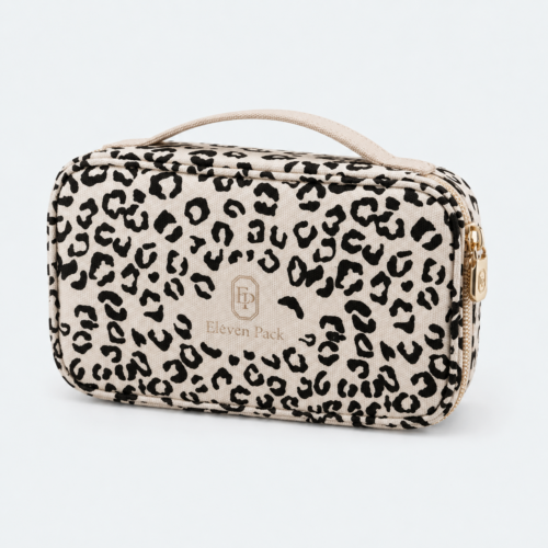 Fabric Travel Jewelry Organizer Bag - closed product view - JO-02-P1