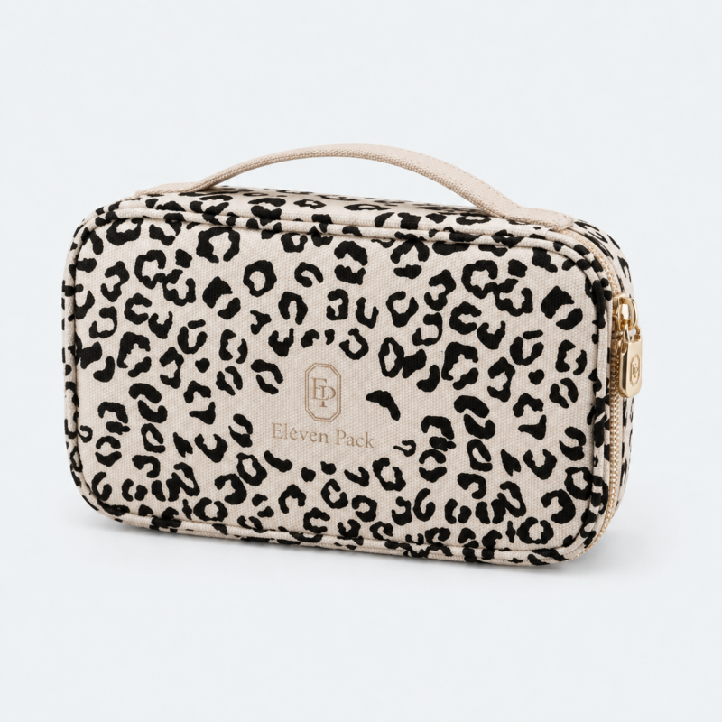 Fabric Travel Jewelry Organizer Bag - closed product view - JO-02-P1 Fabric Travel Jewelry Organizer Bag - closed product view - JO-02-P1