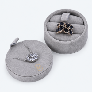 Leather Travel Jewelry Organizer Bag for Organized - open product view - JO-02-P4 Leather Travel Jewelry Organizer Bag for Organized - open product view - JO-02-P4