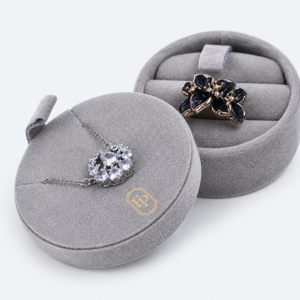 Leather Travel Jewelry Organizer Bag for Organized - material or structure detail - JO-02-P4 Leather Travel Jewelry Organizer Bag for Organized - material or structure detail - JO-02-P4