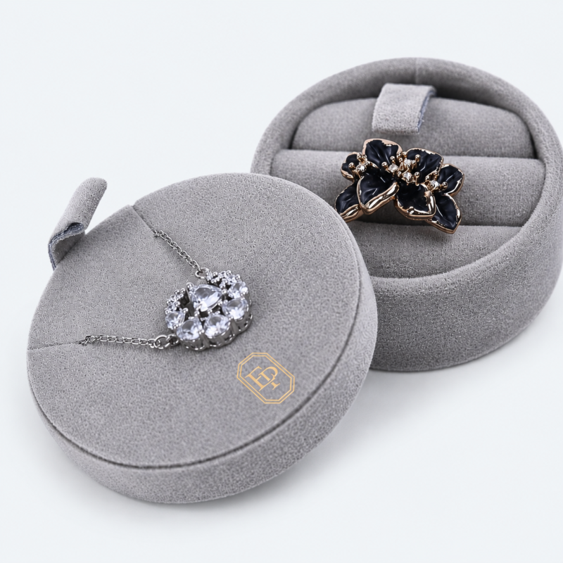 Leather Travel Jewelry Organizer Bag for Organized - material or structure detail - JO-02-P4 Leather Travel Jewelry Organizer Bag for Organized - material or structure detail - JO-02-P4