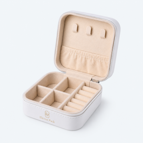 Custom Travel Jewelry Organizer - open product view - JO-02-P6