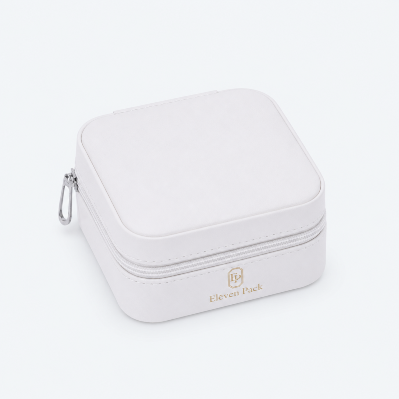 Custom Travel Jewelry Organizer - closed product view - JO-02-P6 Custom Travel Jewelry Organizer - closed product view - JO-02-P6