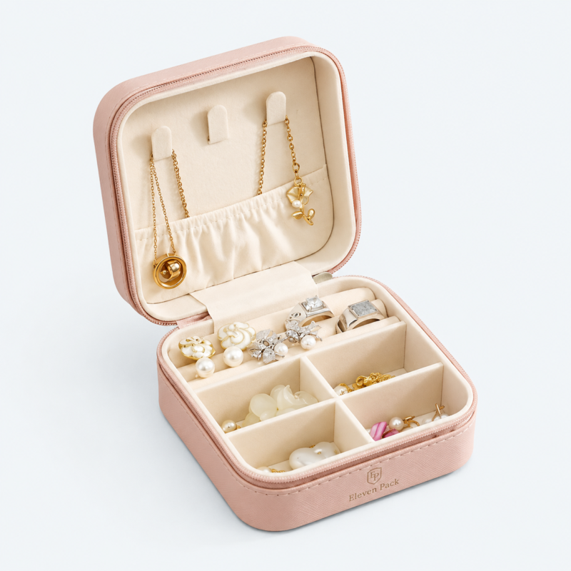 Travel Jewelry Organizer - open product view - JO-02-P7 Travel Jewelry Organizer - open product view - JO-02-P7