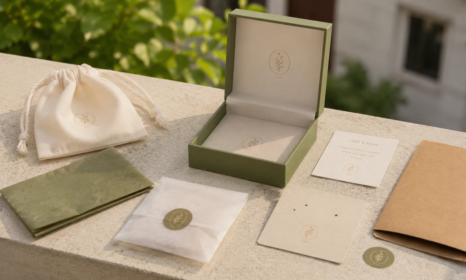 Recycled paper card stock and kraft box material texture