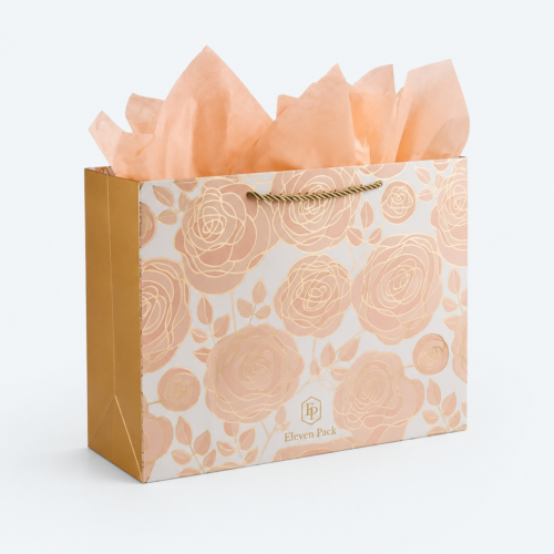 Kraft Paper Premium Gift Paper Bag - open product view - PB-BM-01-P4