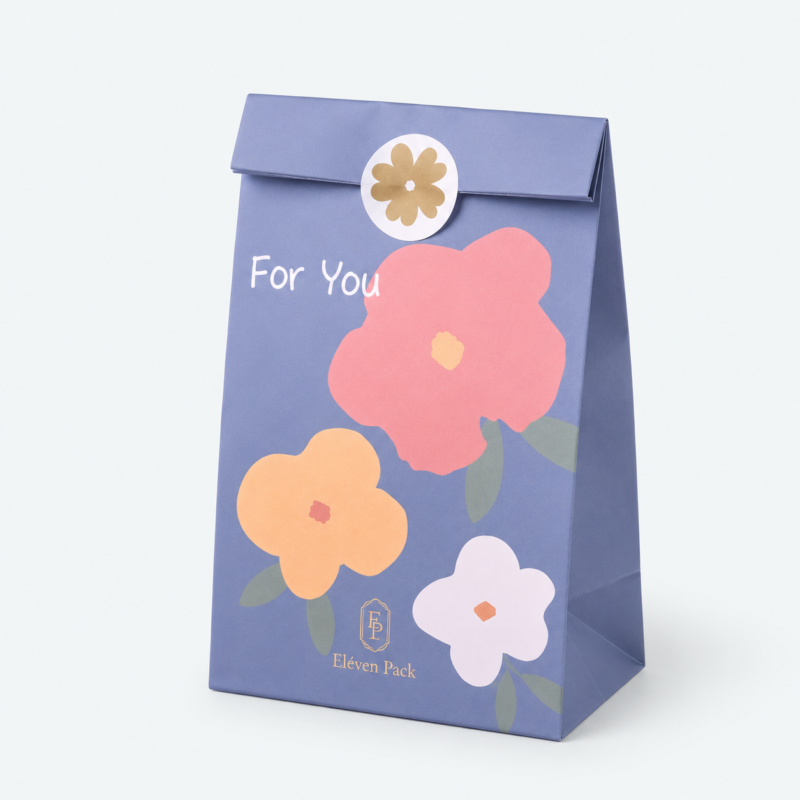 Printed Jewelry Paper Bag - open product view - PB-BM-01-P7