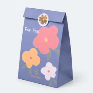 Printed Jewelry Paper Bag - closed product view - PB-BM-01-P7