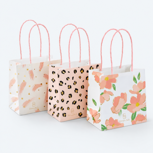 White Paperboard Jewelry Paper Bag Card - open product view - PB-BM-06-P2 White Paperboard Jewelry Paper Bag Card - open product view - PB-BM-06-P2