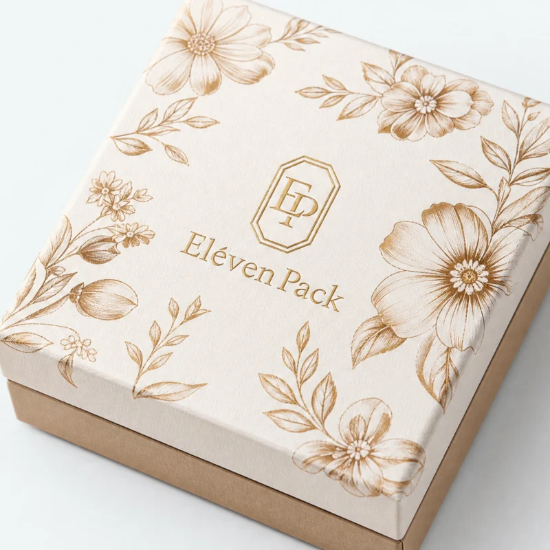 Close-up of floral print, drawer alignment and ribbon pull