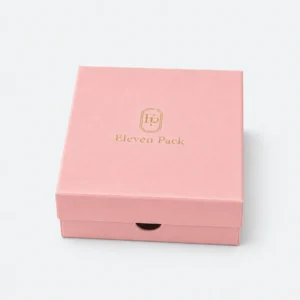 Custom Pink Cardboard Drawer Jewelry Box - closed product view Custom Pink Cardboard Drawer Jewelry Box - closed product view